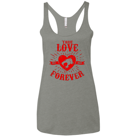 T-Shirts Venetian Grey / X-Small True Love Forever Thunder Women's Triblend Racerback Tank