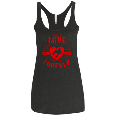 T-Shirts Vintage Black / X-Small True Love Forever Thunder Women's Triblend Racerback Tank