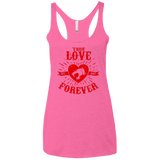 T-Shirts Vintage Pink / X-Small True Love Forever Thunder Women's Triblend Racerback Tank