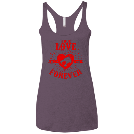 T-Shirts Vintage Purple / X-Small True Love Forever Thunder Women's Triblend Racerback Tank