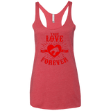T-Shirts Vintage Red / X-Small True Love Forever Thunder Women's Triblend Racerback Tank