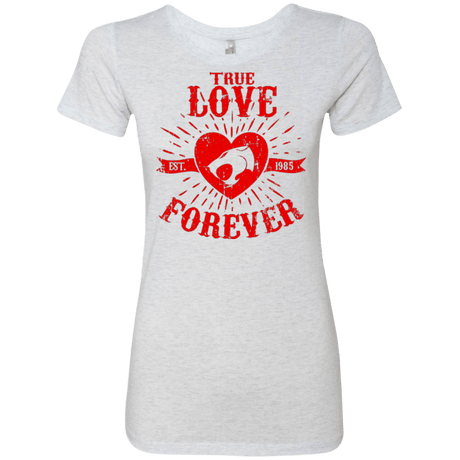 T-Shirts Heather White / Small True Love Forever Thunder Women's Triblend T-Shirt