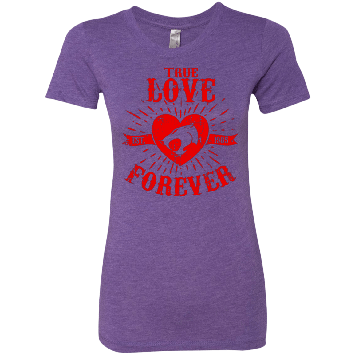 T-Shirts Purple Rush / Small True Love Forever Thunder Women's Triblend T-Shirt