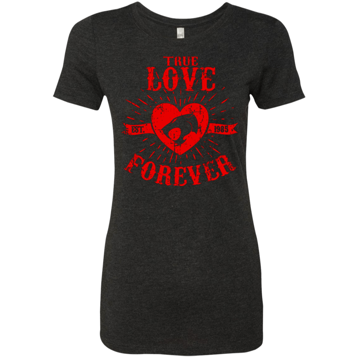 T-Shirts Vintage Black / Small True Love Forever Thunder Women's Triblend T-Shirt