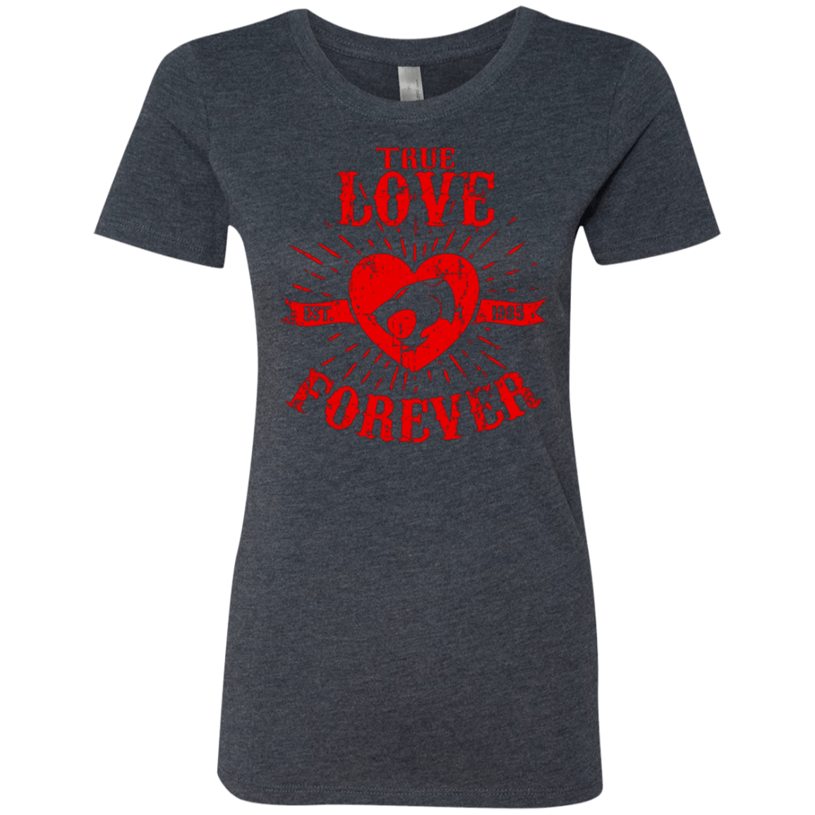 T-Shirts Vintage Navy / Small True Love Forever Thunder Women's Triblend T-Shirt