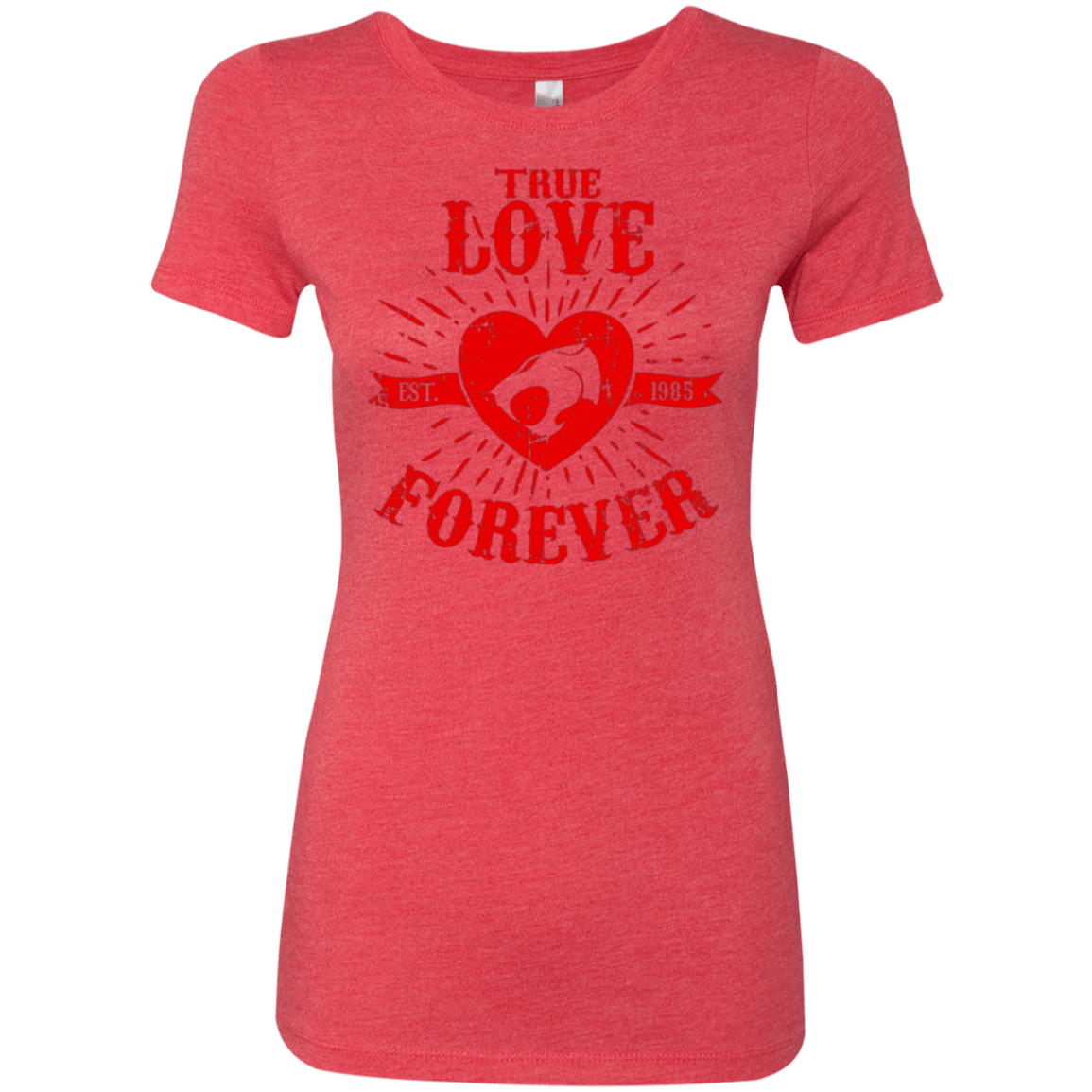 T-Shirts Vintage Red / Small True Love Forever Thunder Women's Triblend T-Shirt