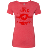 T-Shirts Vintage Red / Small True Love Forever Thunder Women's Triblend T-Shirt