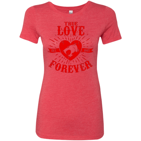 T-Shirts Vintage Red / Small True Love Forever Thunder Women's Triblend T-Shirt