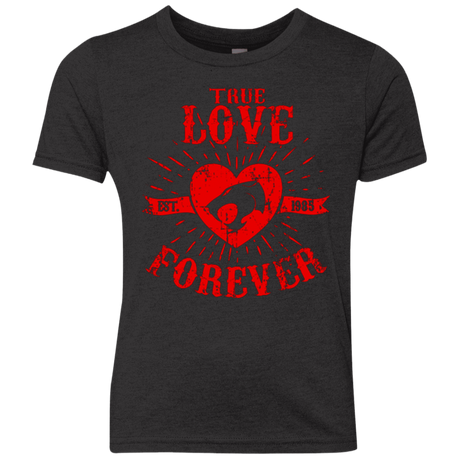 T-Shirts Vintage Black / YXS True Love Forever Thunder Youth Triblend T-Shirt