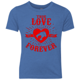 T-Shirts Vintage Royal / YXS True Love Forever Thunder Youth Triblend T-Shirt