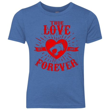 T-Shirts Vintage Royal / YXS True Love Forever Thunder Youth Triblend T-Shirt