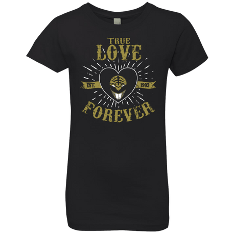 T-Shirts Black / YXS True Love Forever White Girls Premium T-Shirt