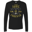 T-Shirts Black / Small True Love Forever White Men's Premium Long Sleeve