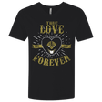 T-Shirts Black / X-Small True Love Forever White Men's Premium V-Neck