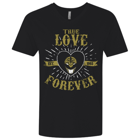 T-Shirts Black / X-Small True Love Forever White Men's Premium V-Neck