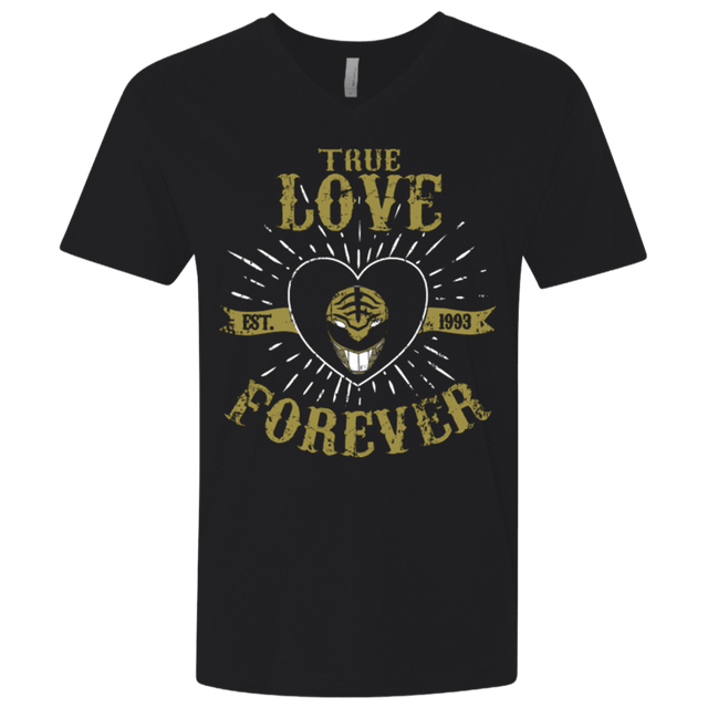 T-Shirts Black / X-Small True Love Forever White Men's Premium V-Neck