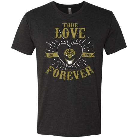 T-Shirts Vintage Black / Small True Love Forever White Men's Triblend T-Shirt