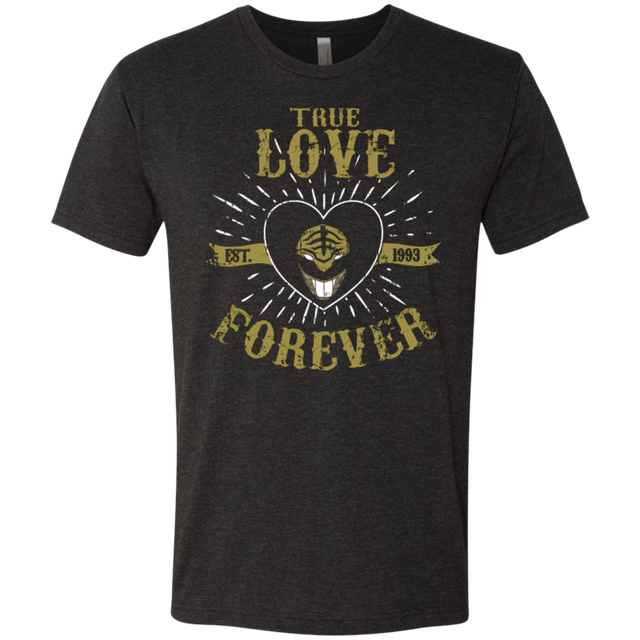T-Shirts Vintage Black / Small True Love Forever White Men's Triblend T-Shirt