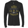 T-Shirts Vintage Black / X-Small True Love Forever White Triblend Long Sleeve Hoodie Tee