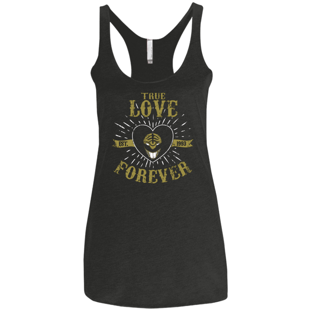 T-Shirts Vintage Black / X-Small True Love Forever White Women's Triblend Racerback Tank