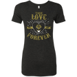 T-Shirts Vintage Black / Small True Love Forever White Women's Triblend T-Shirt
