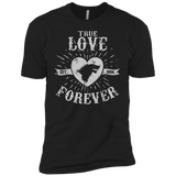 T-Shirts Black / YXS True Love Forever Wolf Boys Premium T-Shirt