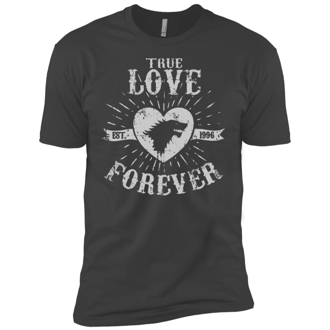 T-Shirts Heavy Metal / YXS True Love Forever Wolf Boys Premium T-Shirt