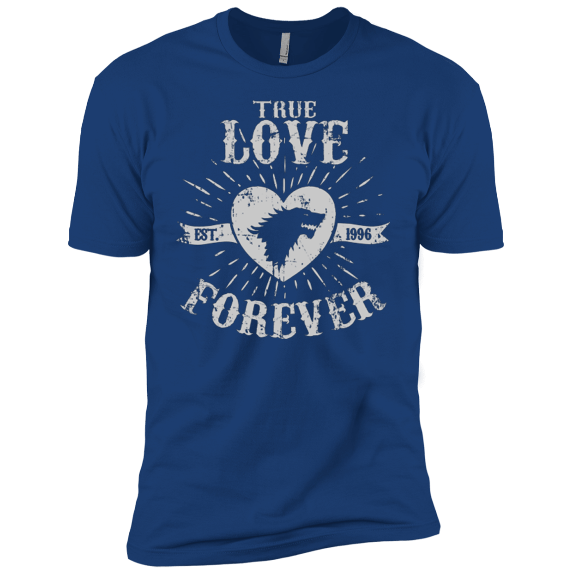 T-Shirts Royal / YXS True Love Forever Wolf Boys Premium T-Shirt