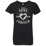 T-Shirts Black / YXS True Love Forever Wolf Girls Premium T-Shirt