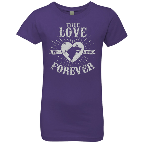 T-Shirts Purple Rush / YXS True Love Forever Wolf Girls Premium T-Shirt
