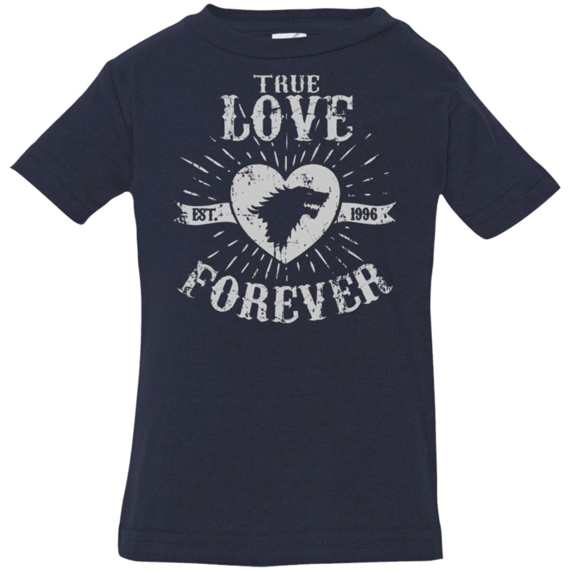 T-Shirts Navy / 6 Months True Love Forever Wolf Infant Premium T-Shirt