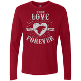 T-Shirts Cardinal / Small True Love Forever Wolf Men's Premium Long Sleeve