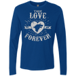 T-Shirts Royal / Small True Love Forever Wolf Men's Premium Long Sleeve