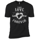T-Shirts Black / X-Small True Love Forever Wolf Men's Premium T-Shirt