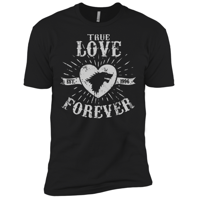 T-Shirts Black / X-Small True Love Forever Wolf Men's Premium T-Shirt