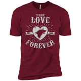 T-Shirts Cardinal / X-Small True Love Forever Wolf Men's Premium T-Shirt