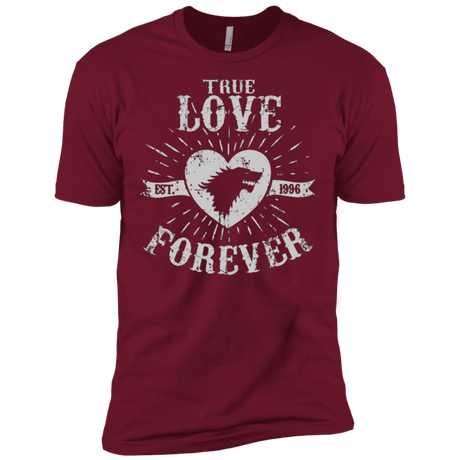 T-Shirts Cardinal / X-Small True Love Forever Wolf Men's Premium T-Shirt