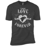 T-Shirts Heavy Metal / X-Small True Love Forever Wolf Men's Premium T-Shirt