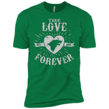 T-Shirts Kelly Green / X-Small True Love Forever Wolf Men's Premium T-Shirt