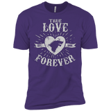 T-Shirts Purple / X-Small True Love Forever Wolf Men's Premium T-Shirt
