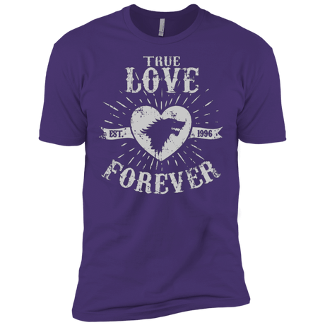T-Shirts Purple / X-Small True Love Forever Wolf Men's Premium T-Shirt