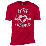 T-Shirts Red / X-Small True Love Forever Wolf Men's Premium T-Shirt