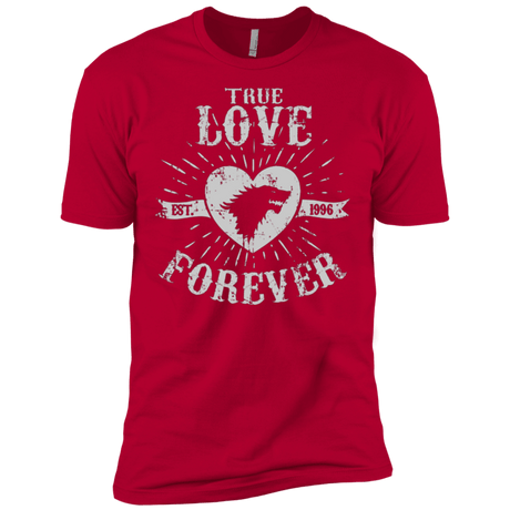 T-Shirts Red / X-Small True Love Forever Wolf Men's Premium T-Shirt