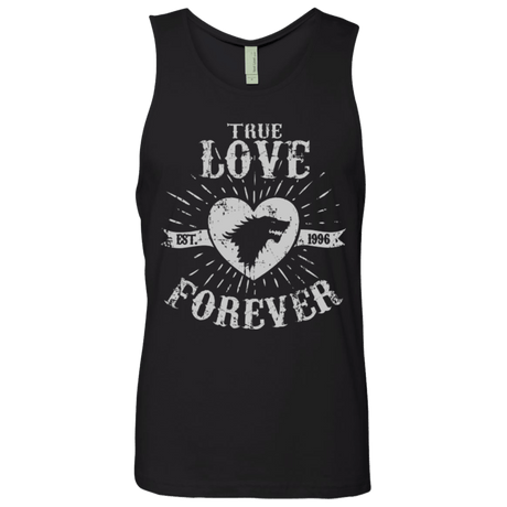 T-Shirts Black / Small True Love Forever Wolf Men's Premium Tank Top