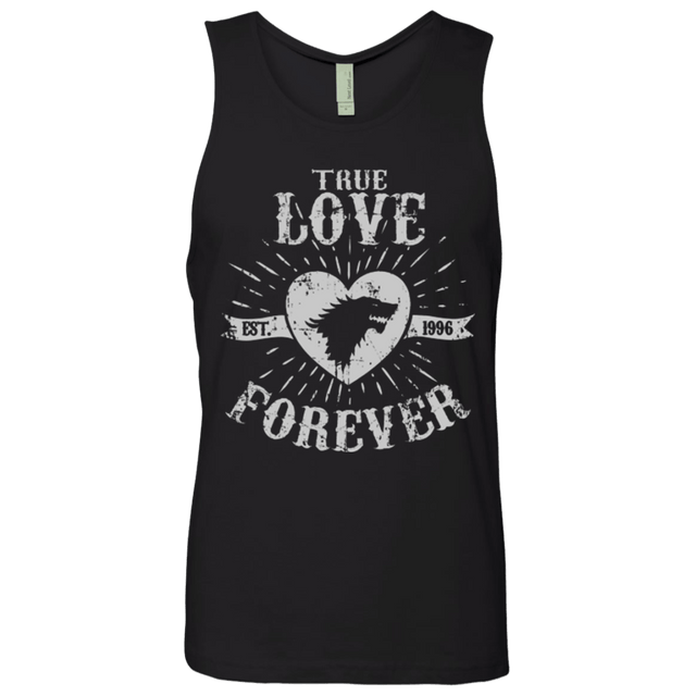 T-Shirts Black / Small True Love Forever Wolf Men's Premium Tank Top