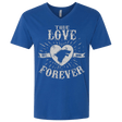 T-Shirts Royal / X-Small True Love Forever Wolf Men's Premium V-Neck
