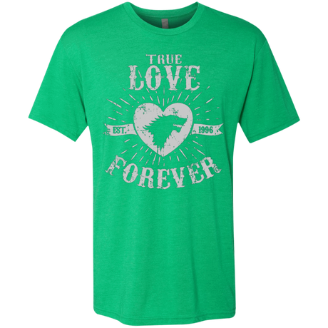 T-Shirts Envy / Small True Love Forever Wolf Men's Triblend T-Shirt