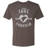 T-Shirts Macchiato / Small True Love Forever Wolf Men's Triblend T-Shirt