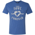T-Shirts Vintage Royal / Small True Love Forever Wolf Men's Triblend T-Shirt