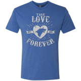 T-Shirts Vintage Royal / Small True Love Forever Wolf Men's Triblend T-Shirt